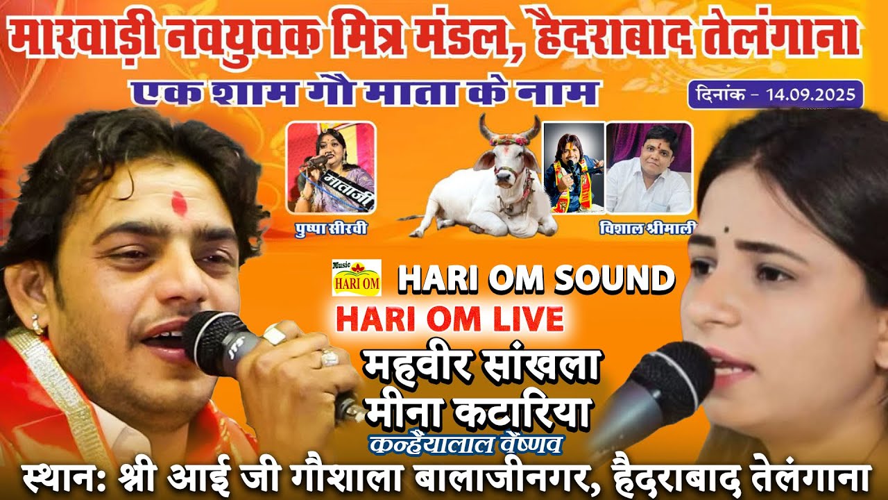 LIVE : एक शाम गो माता के नाम जागरण, महावीर सांखला, mahaveer sankhla, mina katariya! AAIJI GOWSHALA!!