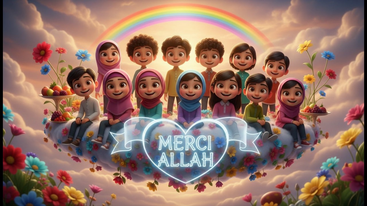 Al hamdoullilah, merci Allah ✨ chanson musulmane pour enfants