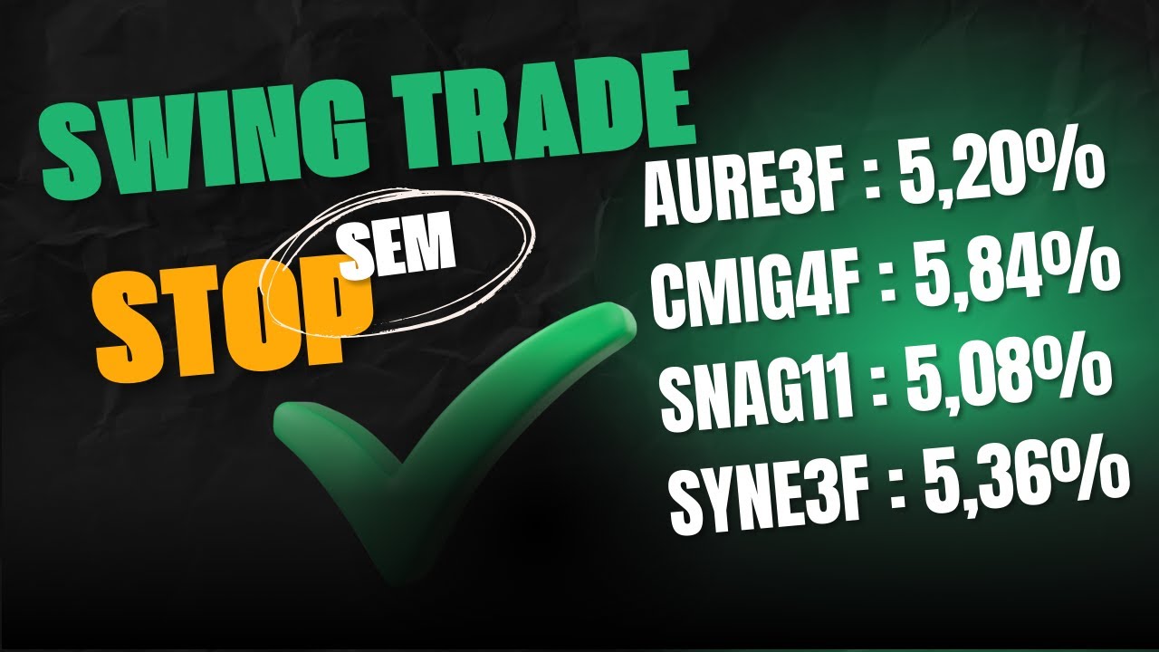 Swing Trade Lucro do dia AURE3F (5,20%) CMIG4F (5,84%) SNAG11 (5,08%) SYNE3F (5,36%)