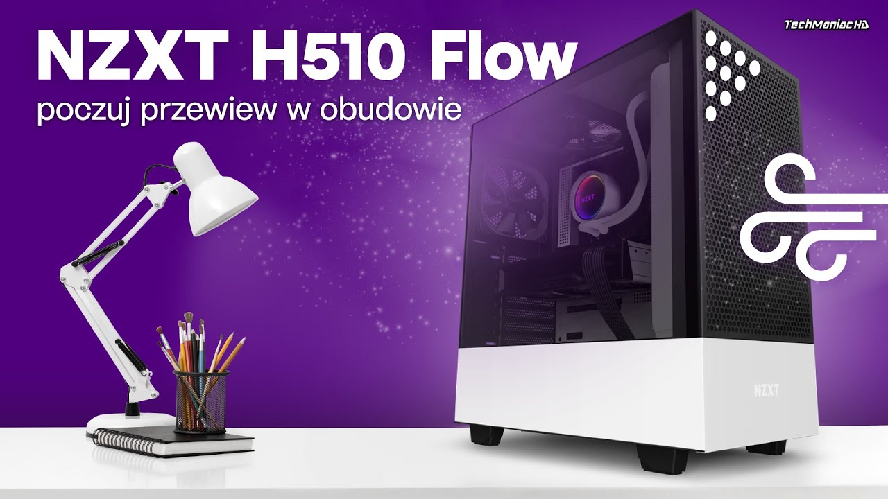 Taka powinna być od początku 🌫️ Przewiewna i w końcu chłodna obudowa NZXT H510 Flow 👏