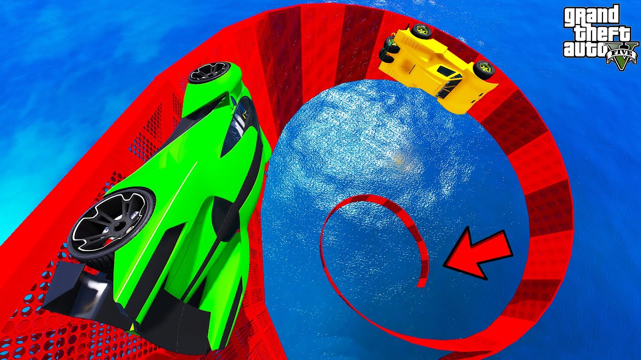 FRANKLIN TRIED LONGEST WALLRIDE LOOP PARKOUR RAMP CHALLENGE GTA 5 | SHINCHAN and CHOP