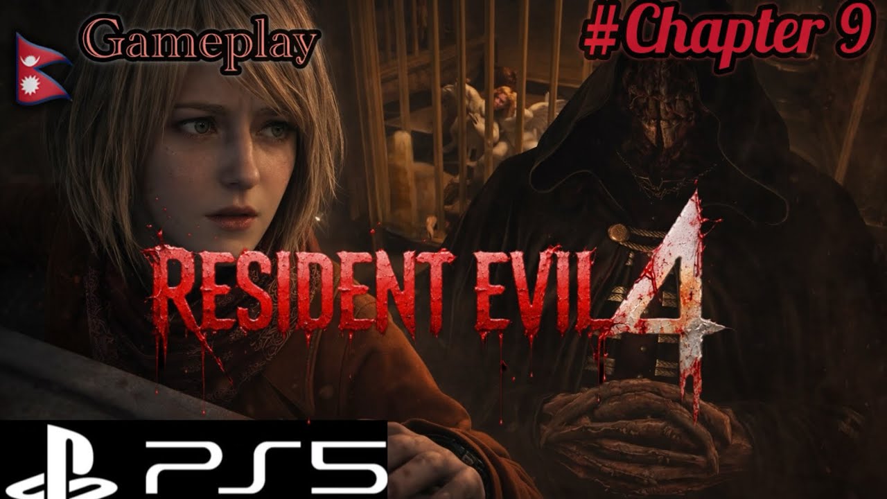 Resident Evil 4 Remake (Chapter 9) The Grand Hall Walkthrough Story-Mode Gameplay 4K(60FPS)