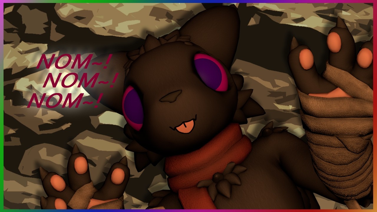 [FURRY ASMR] Expie Noms You! (Nom Nom sounds, Sniffing, Purring) (M4A)