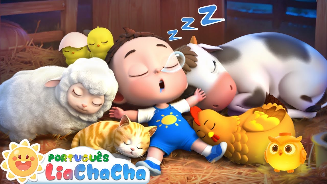LiaChaCha em Português ☀️ Tá dormindo? (Versão Animais da Fazenda) | Canção de Ninar