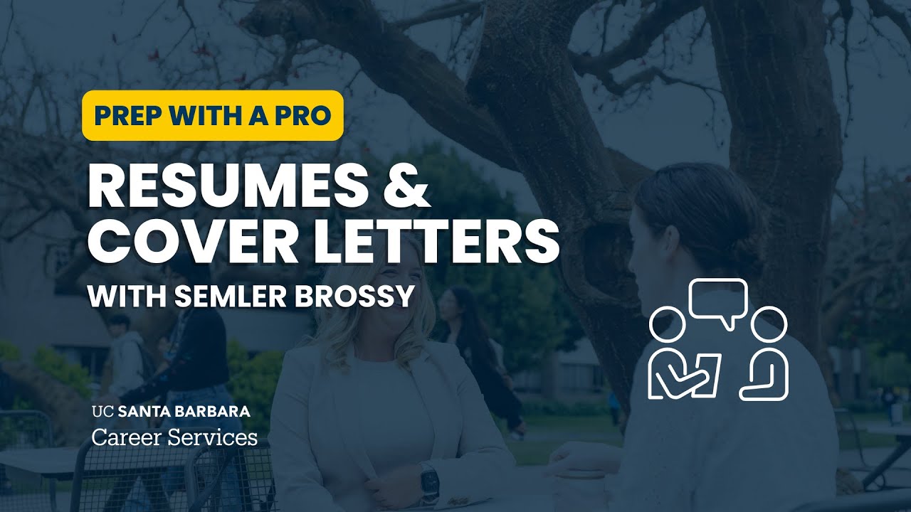 Prep with a Pro: Resumes & Cover Letters w/ Semler Brossy