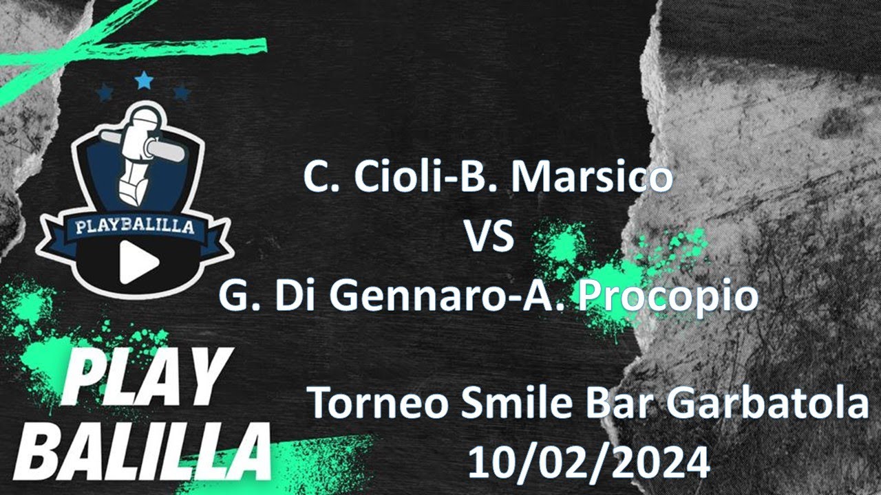 C. Cioli- B. Marsico VS G. Di Gennaro- A. Procopio Torneo Bar Smile (garbatola) 10/02/2024