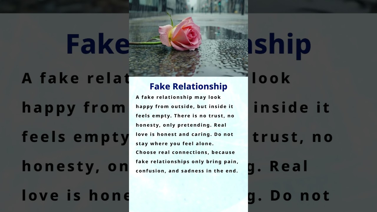 Fake Relationship