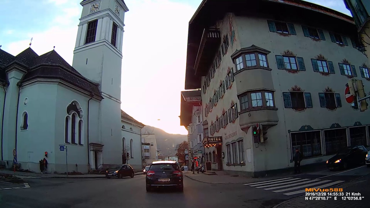 A: Wörgl. Bezirk Kufstein. Fahrt auf der B178 und B171 in Richtung Schwaz. Dezember 2016