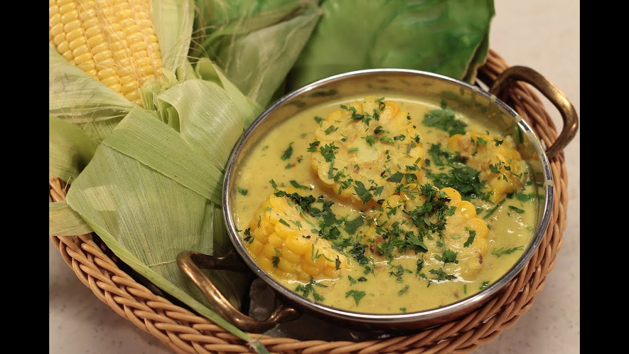 Corn Curry In Yogurt Peanut Gravy | Vaat Vaat Ma Rasoi | Sanjeev Kapoor Khazana