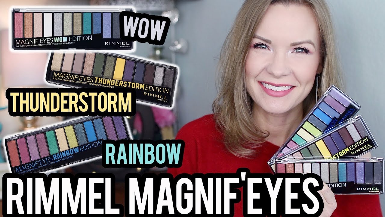 NEW Rimmel Magnif'Eyes - WOW, Thunderstorm, & Rainbow Editions! | LipglossLeslie