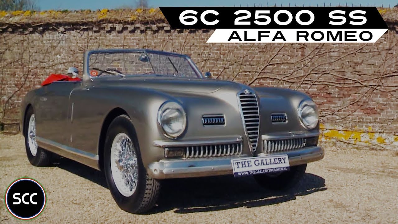 ALFA ROMEO 6C 2500 SS Super Sport Convertible 1949 - Modest test drive - Engine sound | SCC TV