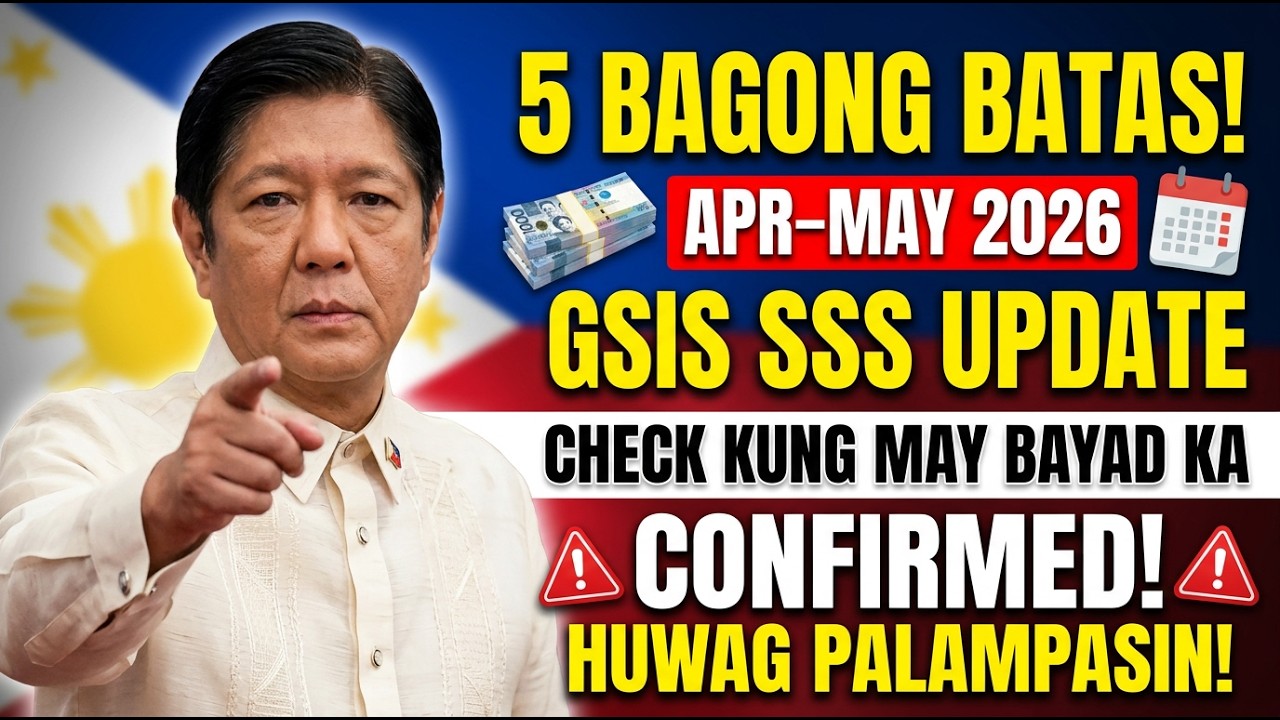 GSIS SSS Pension Update 5 New Laws Apr&ndash;May 2026 &ndash; Don't Miss Your Payment!