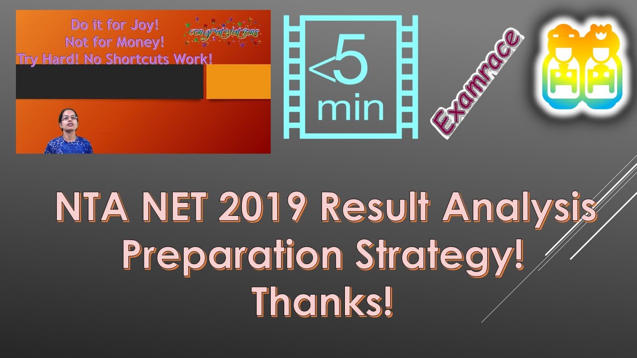 NTA NET 2019 Result Analysis - Preparation Strategy! Thanks!