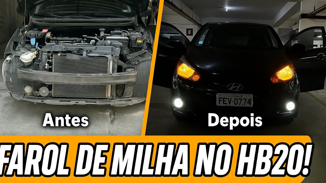 Instalei Um Farol de Milha No HB20 e o Resultado Ficou Incrível!