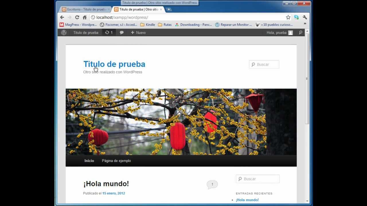Instalar wordpress en mi ordenador