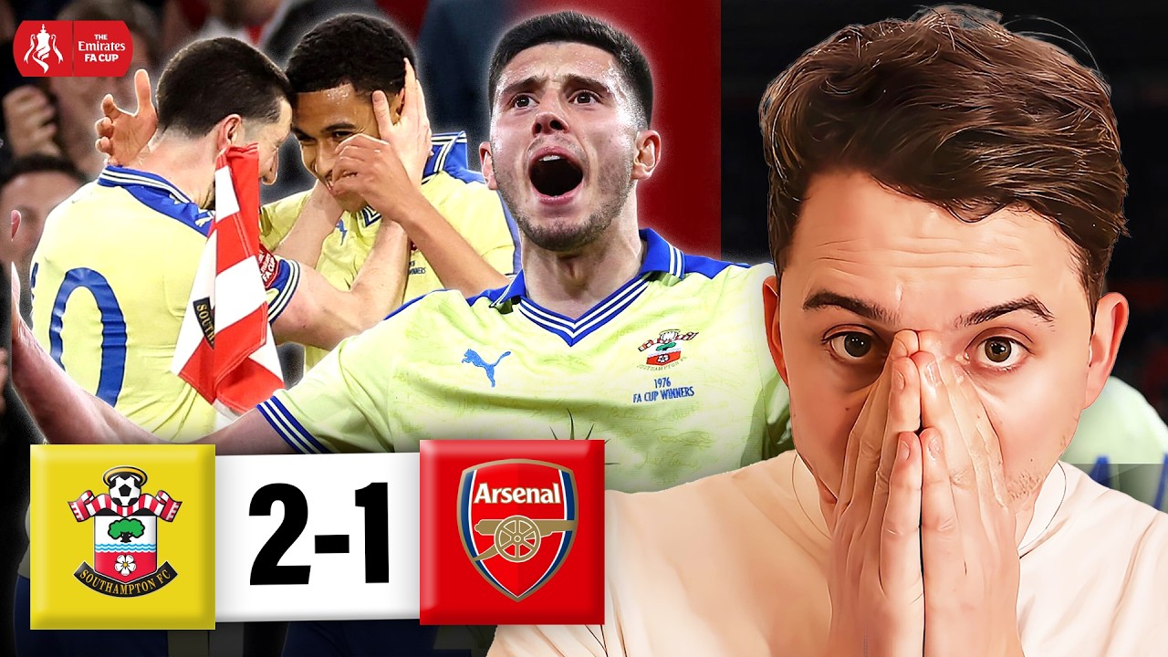 Arsenal Knocked Out FA Cup! Southampton Stun Them 2-1 Match Highlights