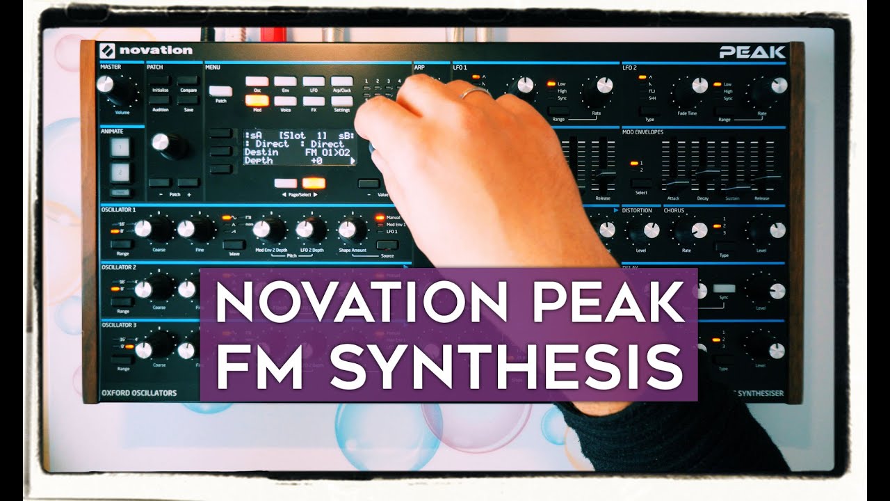 FM synthesis on the Novation PEAK