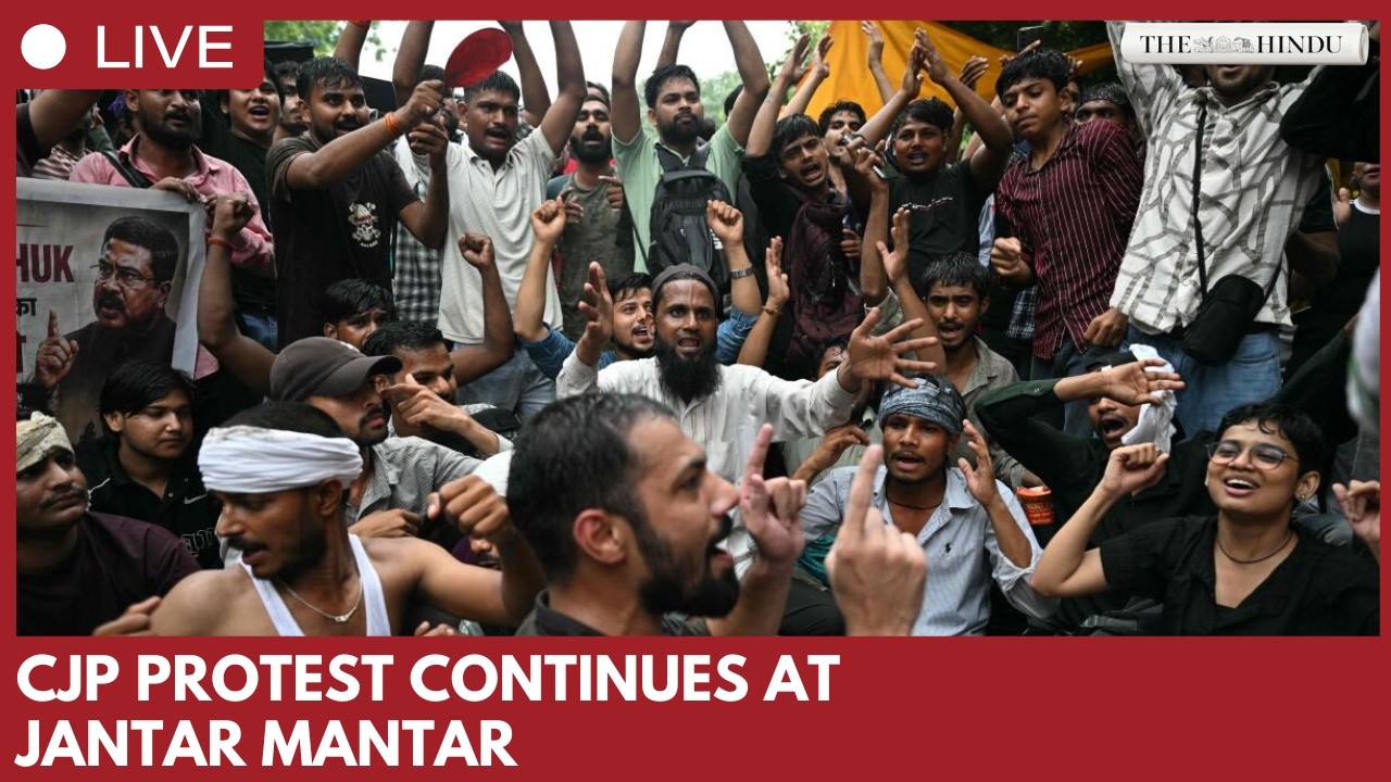 CJP protesters gather at Jantar Mantar