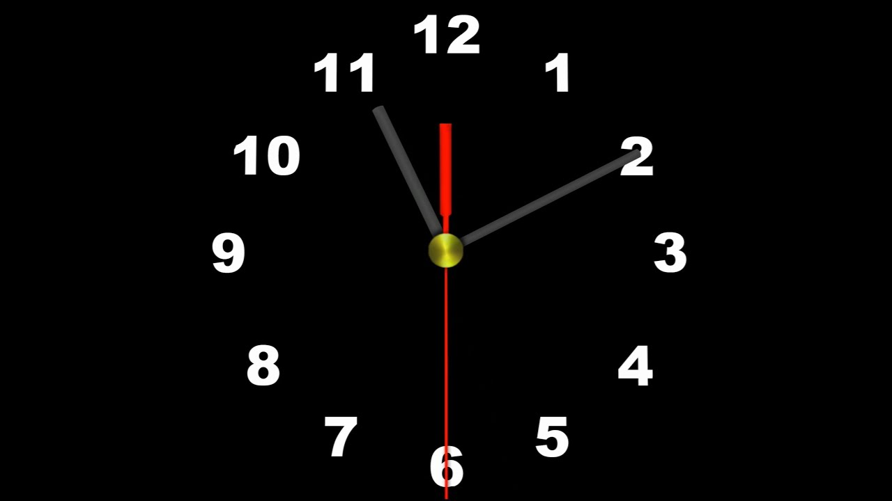 COUNTDOWN (v112) Clock 1h in 9min with sound effect, voice, tick tack, beep! HD
