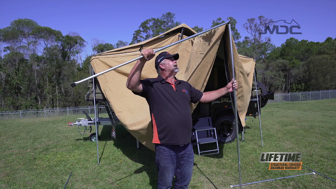 How to: Setup Awning MDC Jackson FF Pop up Camper