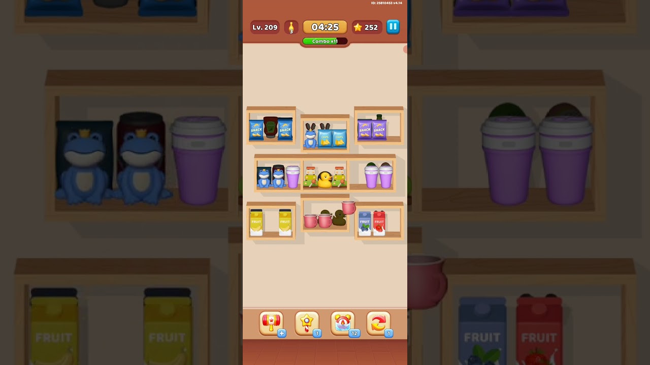 Goods Puzzle Sort Challenge Level 209 | Satisfying Goods Sort Gameplay | Android and IOS Game