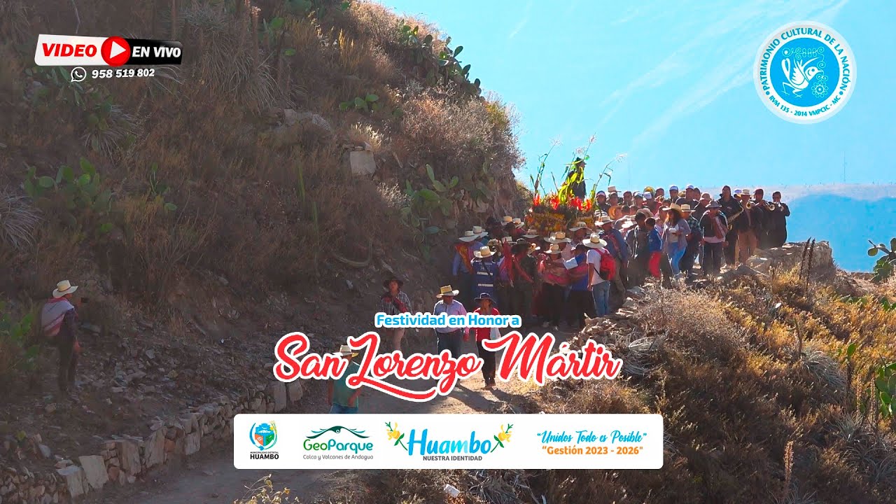 Festividad en honor a San Lorenzo Martir Patrón del distrito de Huambo - Caylloma