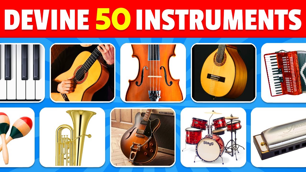 Devine 50 INSTRUMENTS de MUSIQUE | Facile &agrave; Impossible