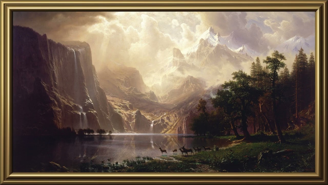 Majestic Nature scenery | 4 Hour Gold Frame TV Art Screensaver for TV Wallpaper