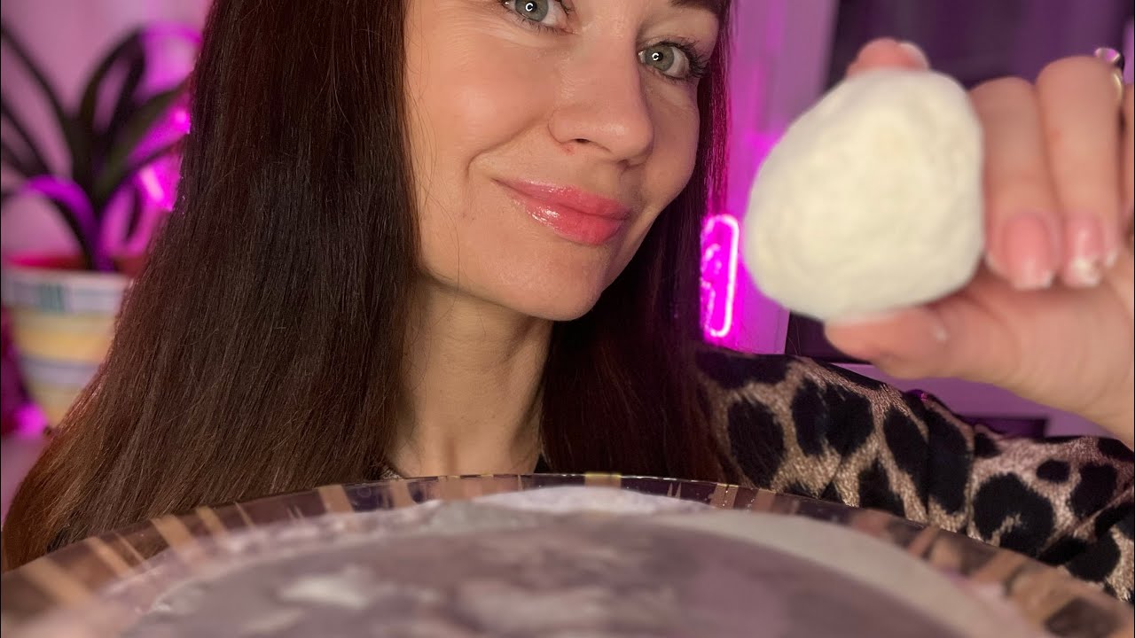 ASMR crunch of chalk&clay/ видео с хрустом того что я люблю)