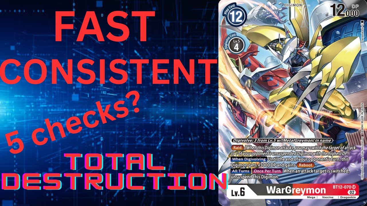 This BT-14 Wargreymon deck BURNS through security like nothing!