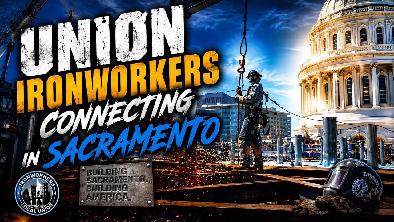 Union Ironworkers connecting Sacramento 