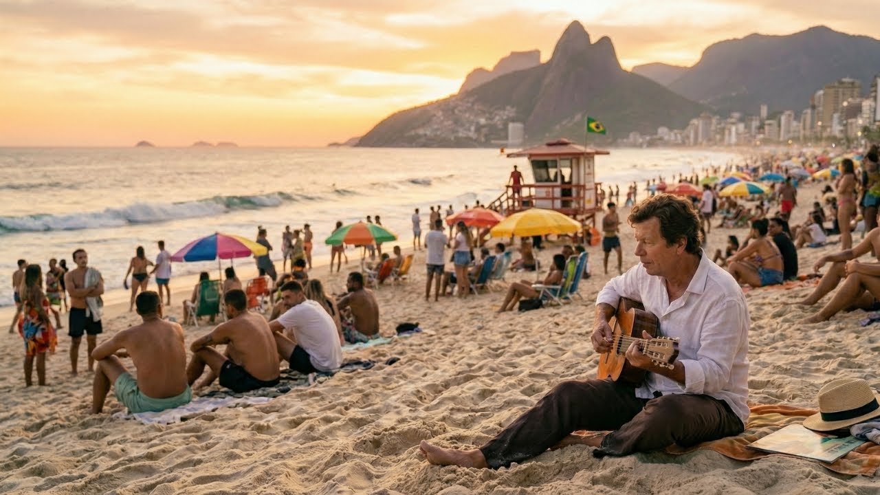 BOSSA NOVA pra ver o PÔR DO SOL no POSTO 9 anos 80 | Fim de Tarde no Rio | inspirado em TOM JOBIM