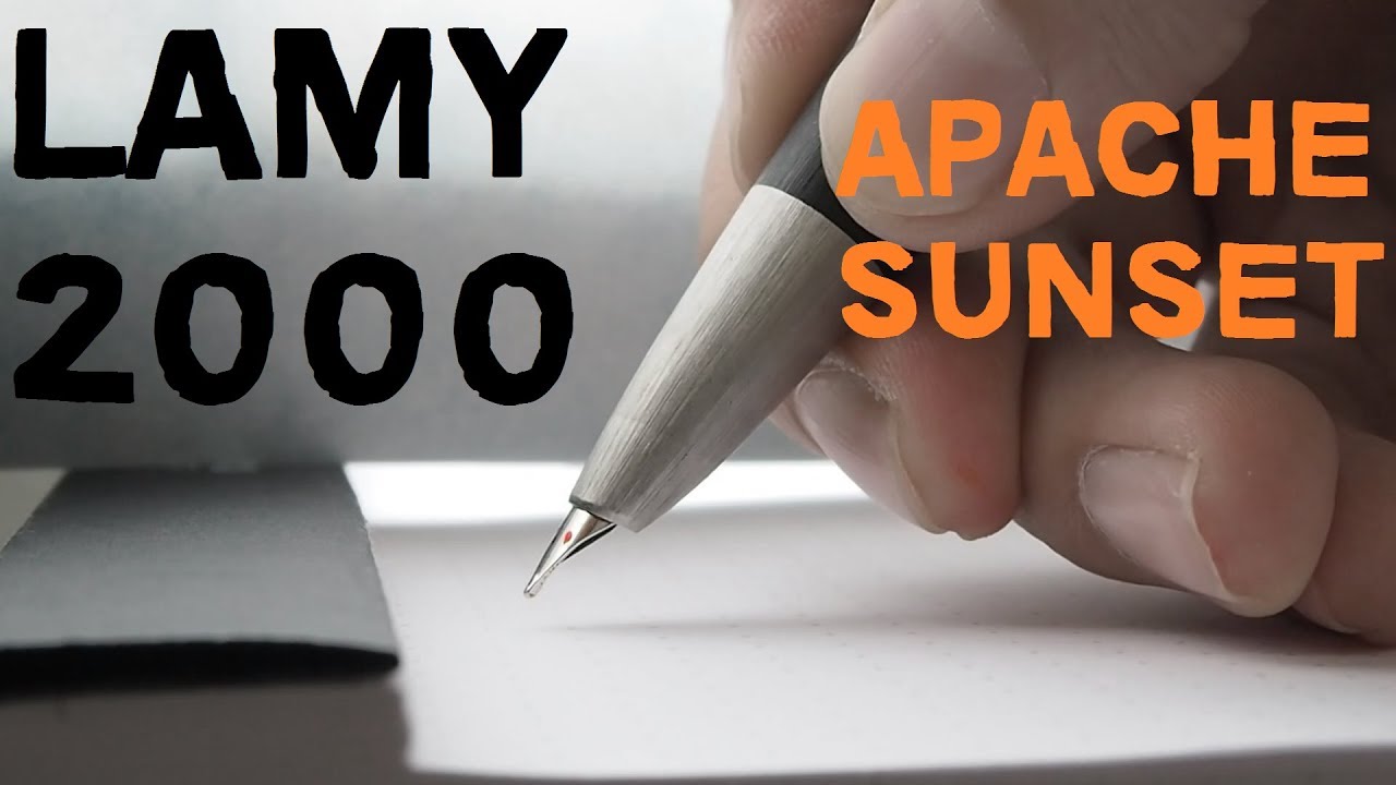 Lamy 2000 - Another Silent Demonstration (w/ Noodler's Apache Sunset)
