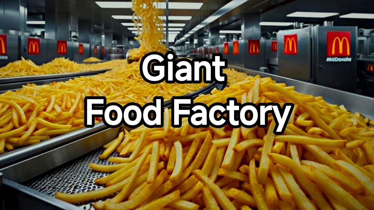 Tiny Workers in a Giant Food Factory : ASMR Edition