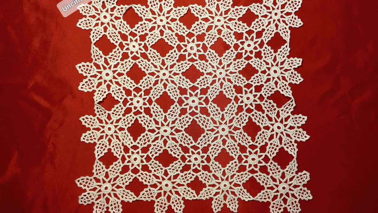Centrino con i fiori. Tutorial.