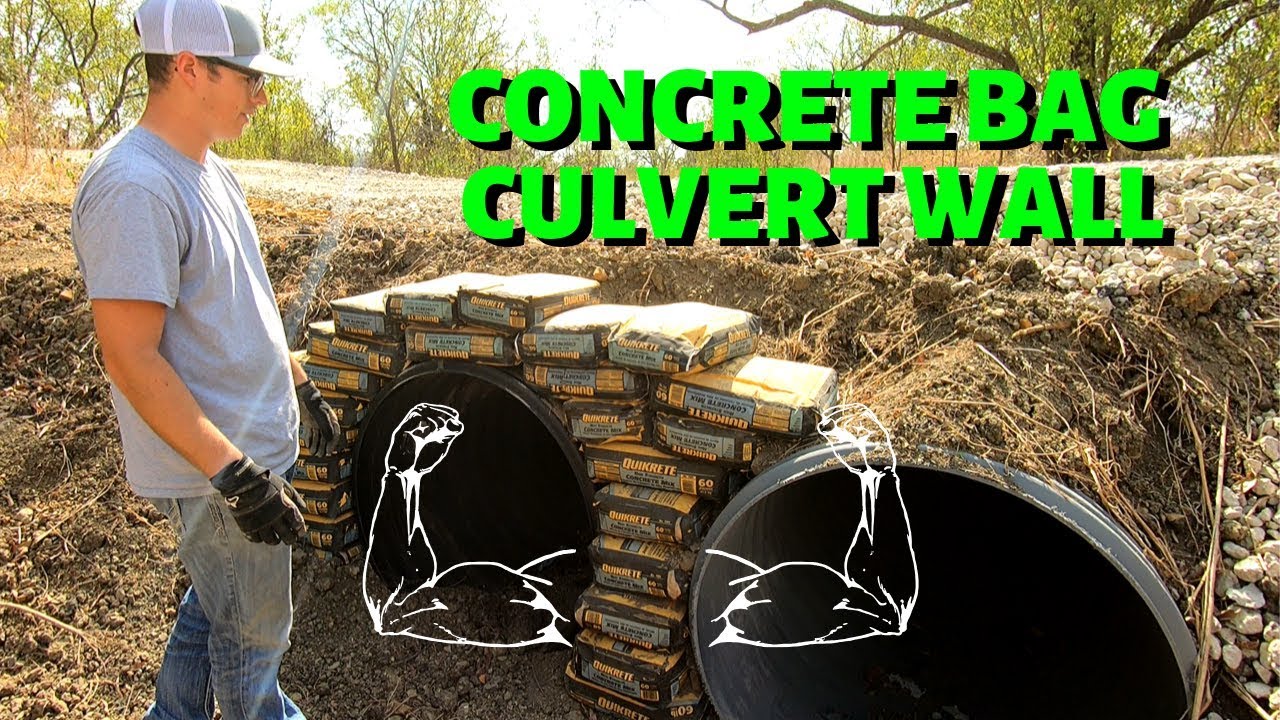 Concrete Bag Culvert Wall