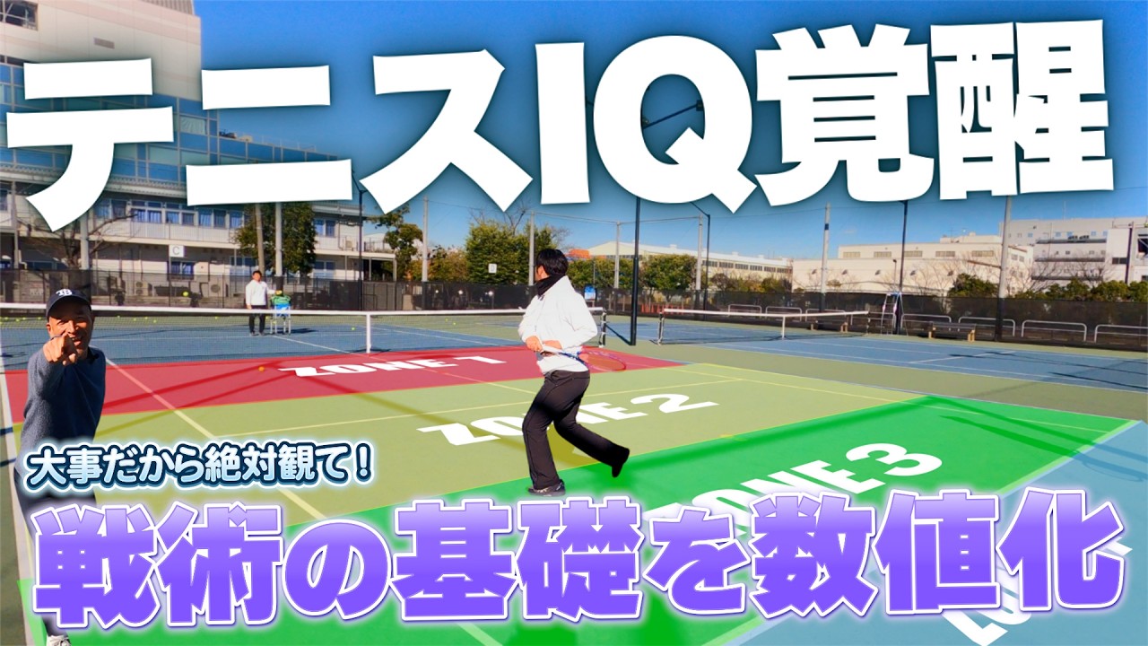 【戦術】テニスIQが覚醒する「システム5」ゾーン・場面・スイングを全て数字化して解説！