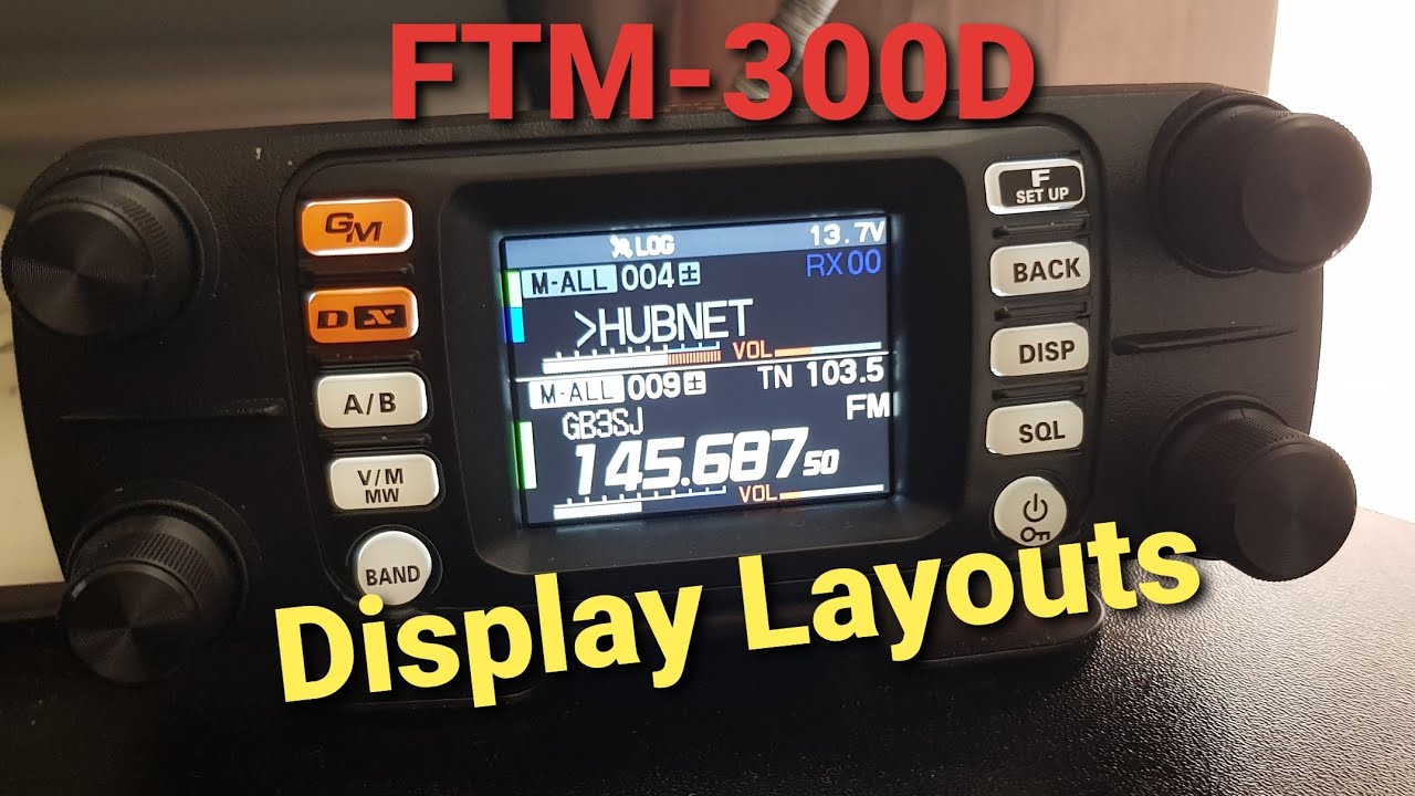 Yaesu FTM-300D Display and APRS