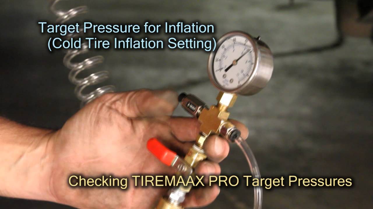 12. TIREMAAX&reg; PRO - Проверка целевого давления