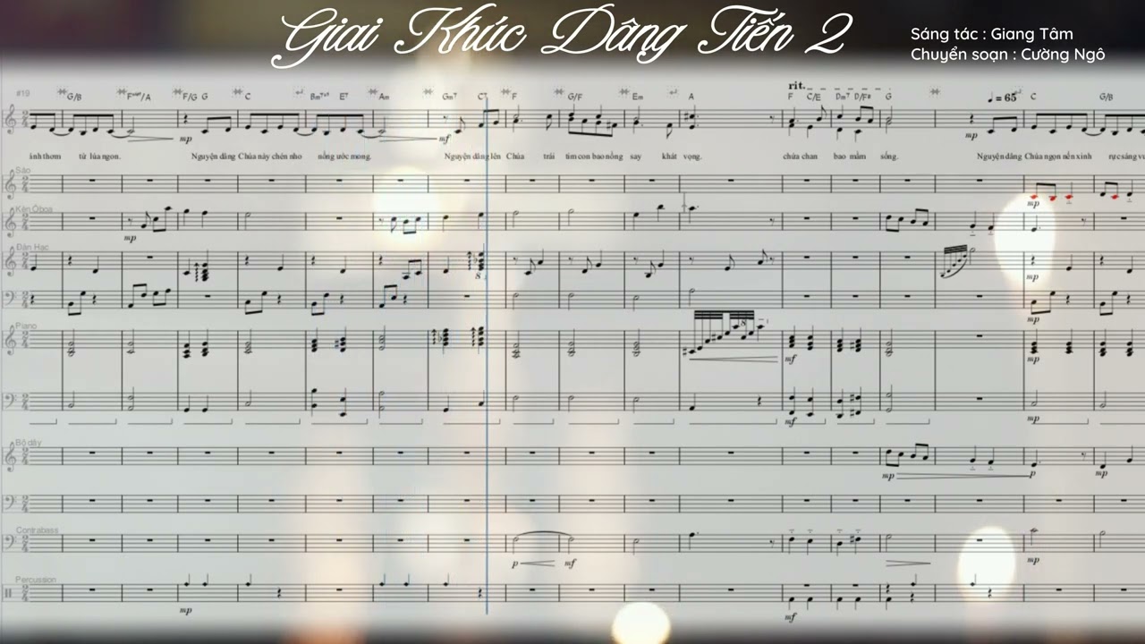 Giai Khúc Dâng Tiến 2 - Giang Tâm | Hoà âm : Cường Ngô