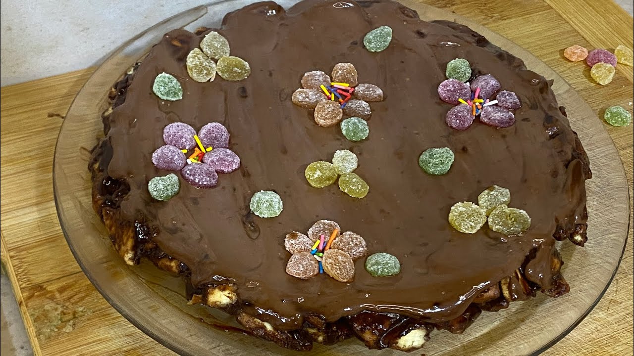 NO - BAKE BISCUIT CAKE | COLD CAKE | #easy #recipes #nobakecake