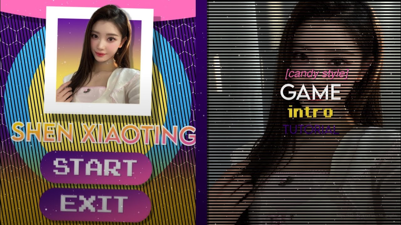 game intro | alight motion | candy style | tutorial
