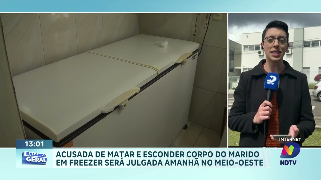 Júri popular de mulher acusada de matar marido em freezer ocorre amanhã em SC
