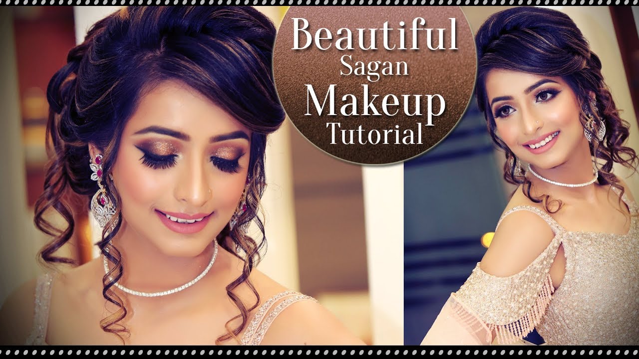 Beautiful Sagan Makeup | Step By Step Engagement Makeup Tutorial | Indian Brides | Krushhh By Konica