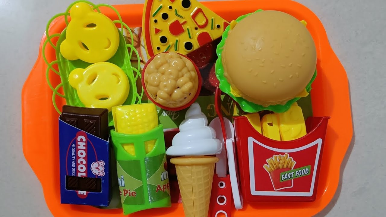 🩷 (Toy ASMR) Fast Food Play Set Toys | Satisfying Unboxing & No Talking Review 🍟🍔 #Toy #unboxingtoy