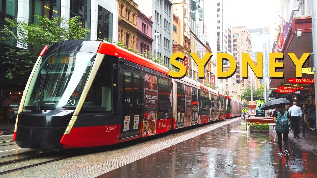4K HD - Sydney Australia Walking Tour Through George Street and CBD