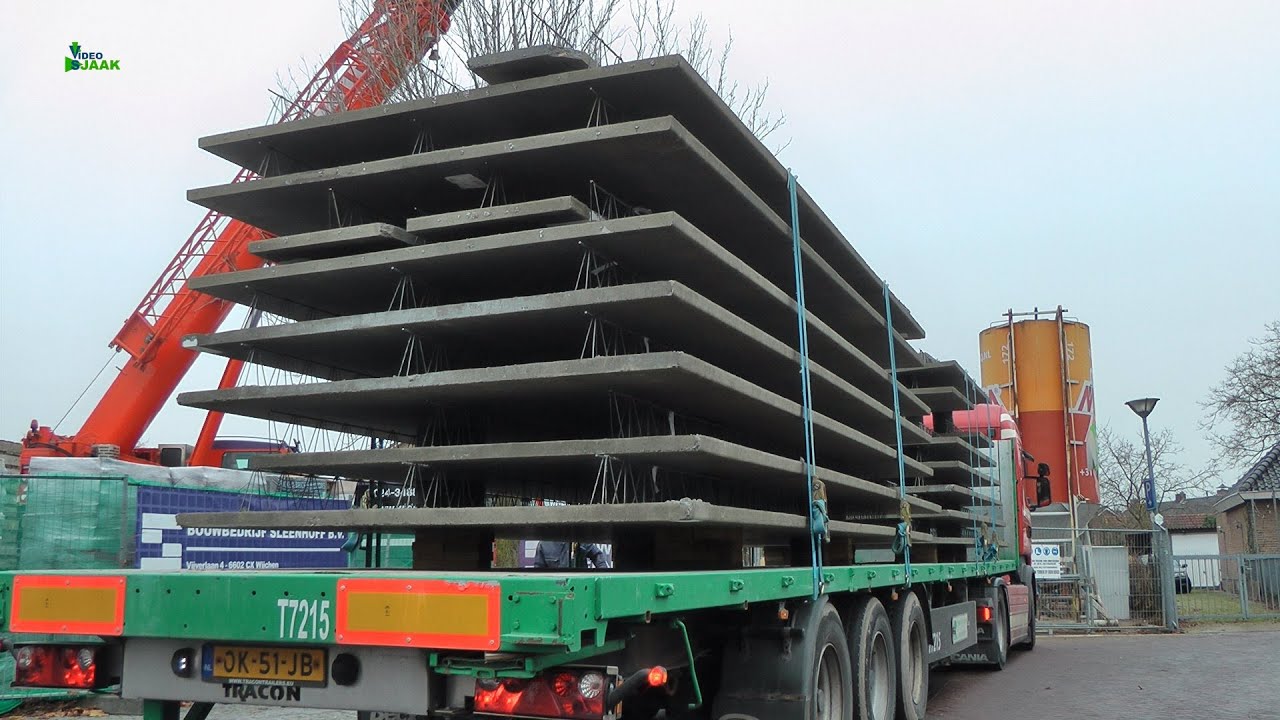 203) Appartementen Centra Mook. De breedplaatvloeren 1e etage leggen, 11 december 2020