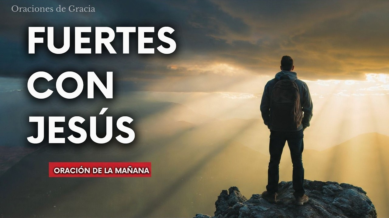 ✅ SÉ FUERTE CON JESÚS | Oración de la Mañana para Empezar el Día con Fe 🙏 l Oraciones de Gracia