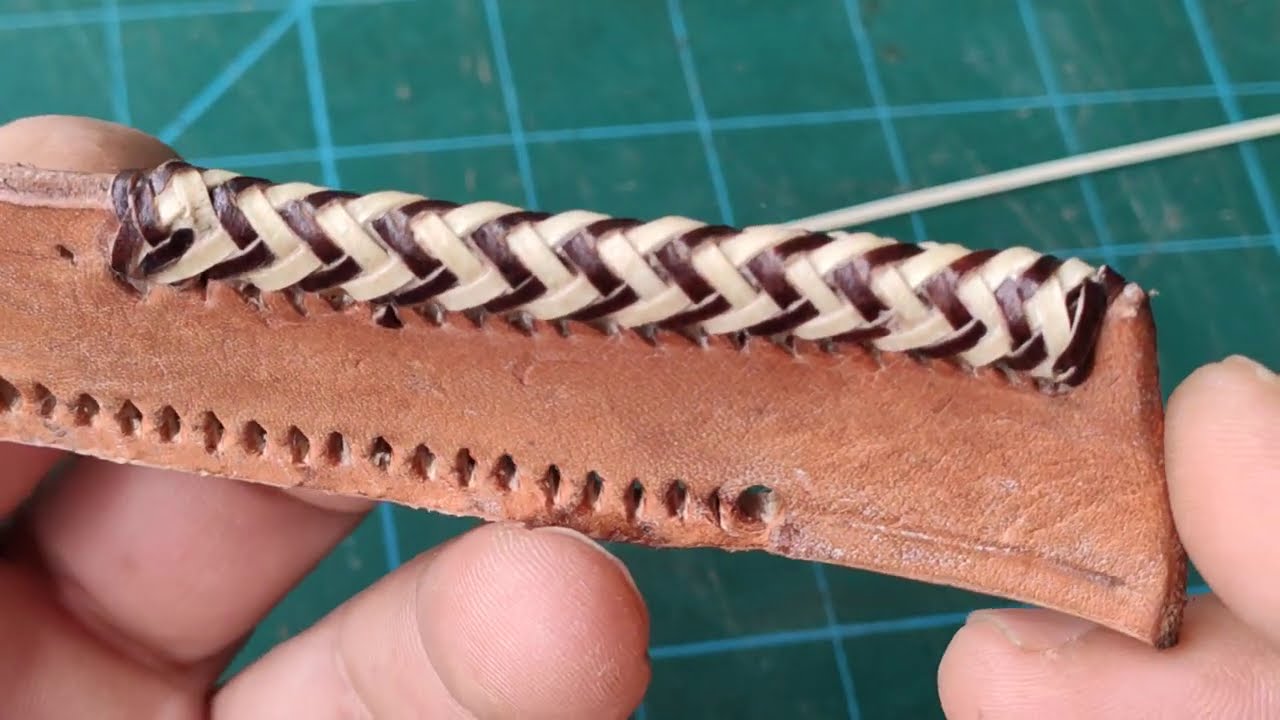 Costura de borde 2 cores parte 1.