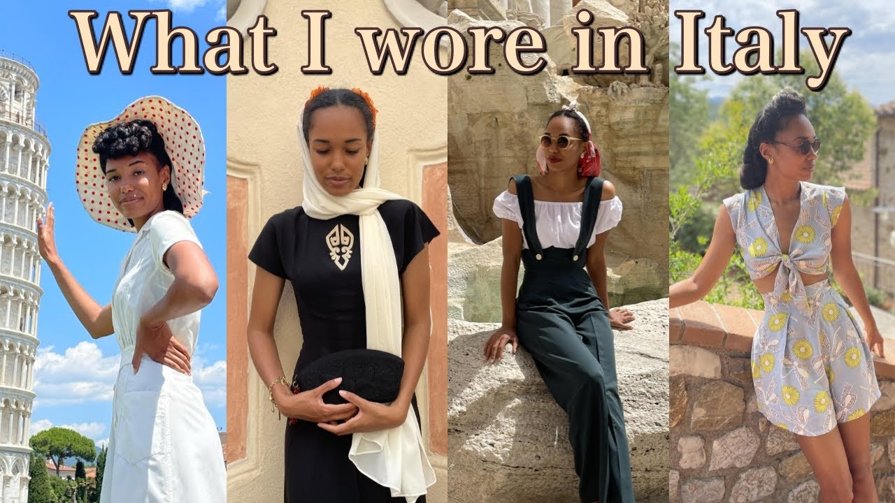 What I wore on my vacation to Italy - vintage 1940s outfits